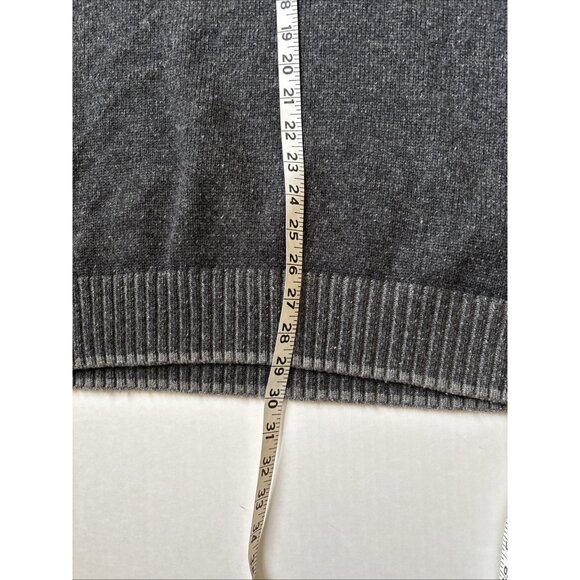 Joseph Abbound Gray Wool Blend Sweater Size Large Textured Elbows - Picture 4 of 5